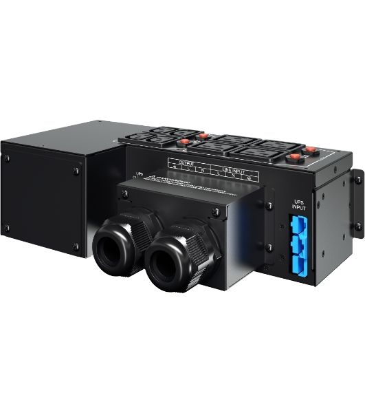 Блок Service Bypass PDU CyberPower MBP60AHVIEC82U 5kVa – 10kVa, 2U, Input/Output Hardwire Kit x 1, IEC C13 x 4, IEC C19 x 4, 288 x 88 x 141, 2.8kg
