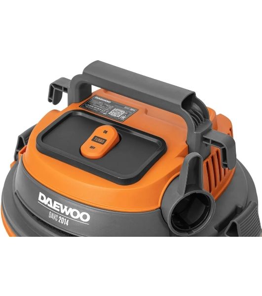 Строительный пылесос Daewoo DAVC 2014 1400Вт (уборка: сухая/сбор воды/выдув) оранжевый