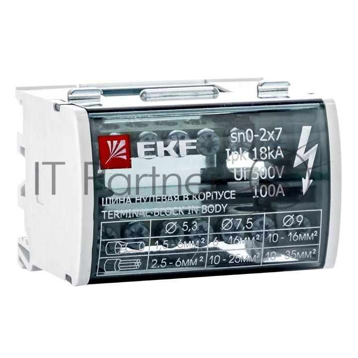 Шина нулевая в корпусе EKF sn0-2x7 (2х7) EKF PROxima