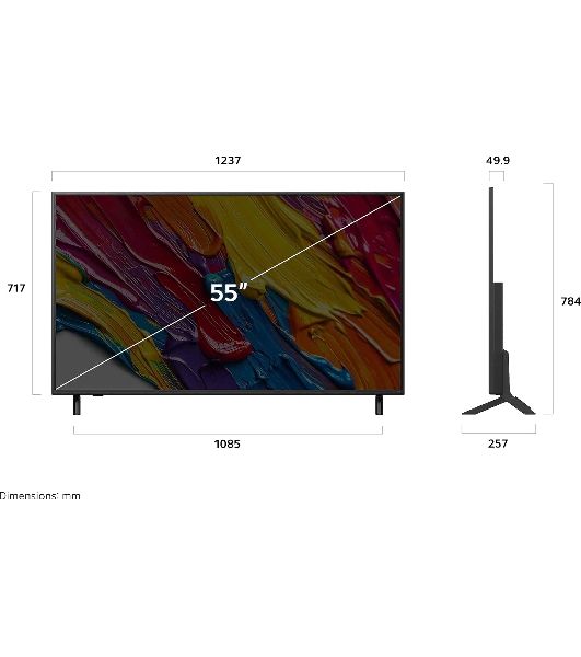 Телевизор LG 55" 55QNED82A6B черный титан Edge LED QNED 4K UHD 120Hz Smart TV WebOS 2GB/8GB