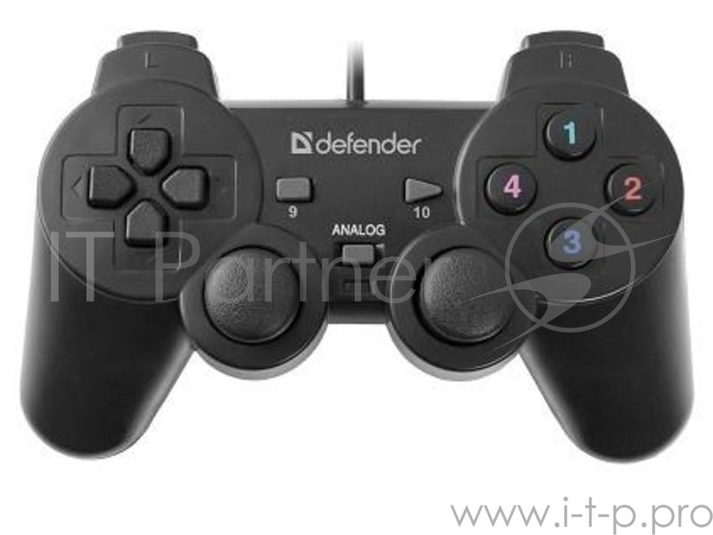 Геймпад Defender Omega USB, Проводной геймпад, 12 кнопок, 2 стика