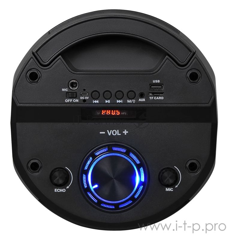 Минисистема Hyundai H-MC170 черный 80Вт/FM/USB/BT/SD/MMC