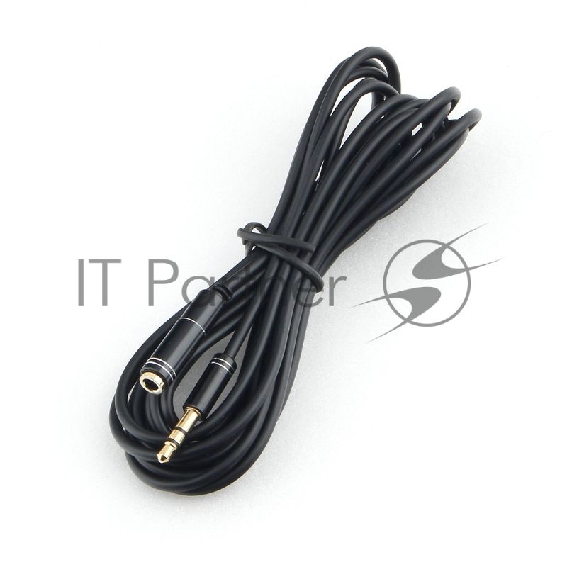 Кабель аудио удлинительный Cablexpert CCAB-02-35MF-3MB. 3.5 Jack (M)/3.5 Jack (F), черный, 3м, блистер