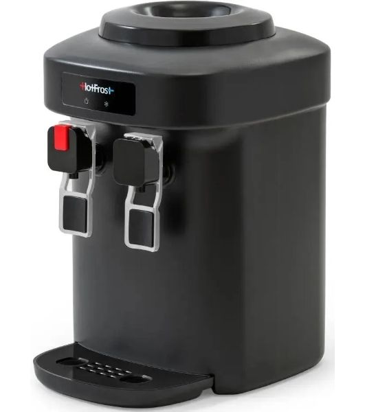 Кулер для воды HotFrost D65EN, верхняя загрузка, нагрев 90 °С, охлаждение 10 °С, черный