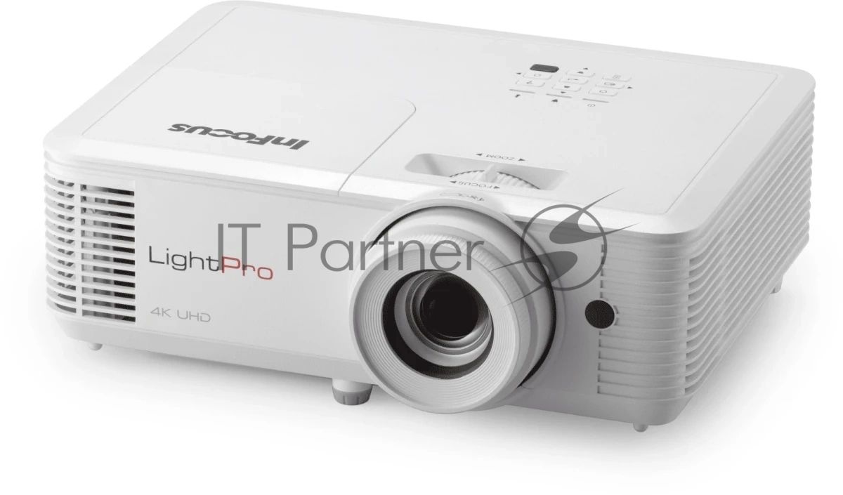 Проектор InFocus IN0061SL DLP, 4000 lm, 4K UHD (3840 x 2160),1000 000:1, 1.211.59:1, 2xHDMI 2.0, VGA in, 3.5mm in/out, S/PDIF, USB-A (питание), RS232, лампа 15 000ч.(ECO mode), 10W, 27дБ, 3,2 кг, БЕЛЫЙ