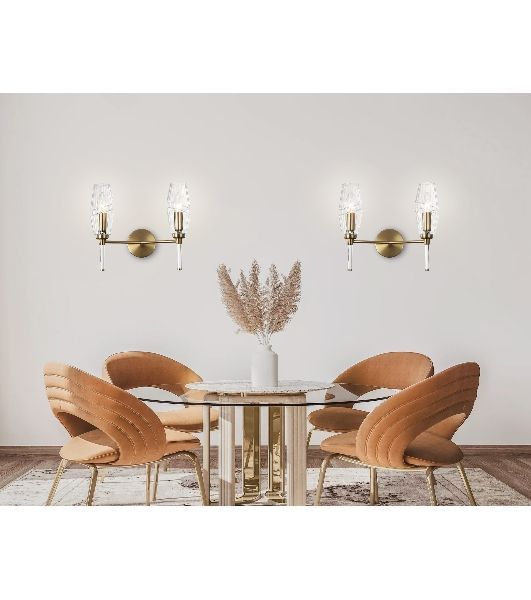 Настенный светильник Ambrella light LH55206/2 BS/CL латунь/прозрачный E14*2 max 40W 330*170*280