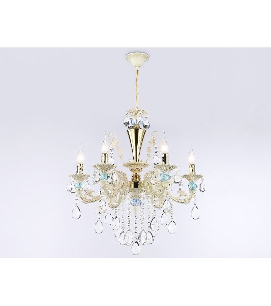 Светильник Ambrella light TR4923/6 GD/WH/BL золото/белый/голубой E14*6 max 40W D600*620