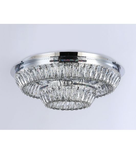 Светильник Ambrella light TR5029 CH/CL хром/прозрачный 3000K/4200K/6400K 81W D600*207 (Без ПДУ)