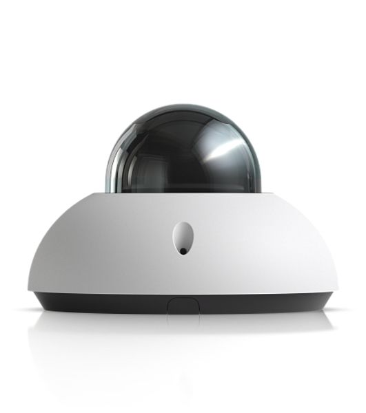 Купольная камера 4K PoE Ubiquiti UniFi Protect Camera G6 Dome White с ночным видением, интеллектуальным распознаванием и прочным антивандальным корпусом.
