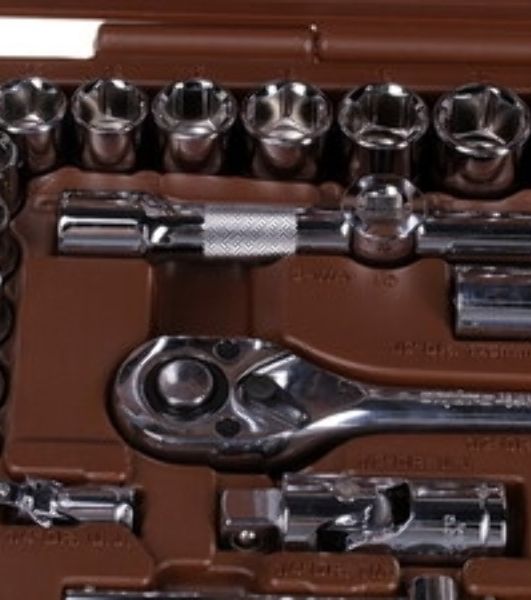 Универсальный набор инструмента Ombra OMT94S торцевые головки и аксессуары к ним, 94 предмета 55016