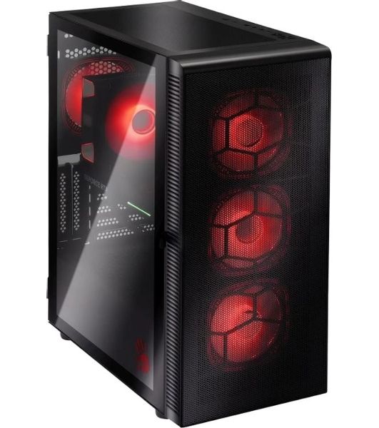 Компьютер Bloody BD-PC RAB84T2 TWR Ryzen 7 7700 (3.8) 32Gb SSD1Tb RTX5060 8Gb Windows 11 Home 64 2.5xGbitEth 650W черный (RUS) (2142055)