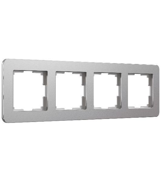 Рамка на 4 поста Platinum (алюминий) W0042606