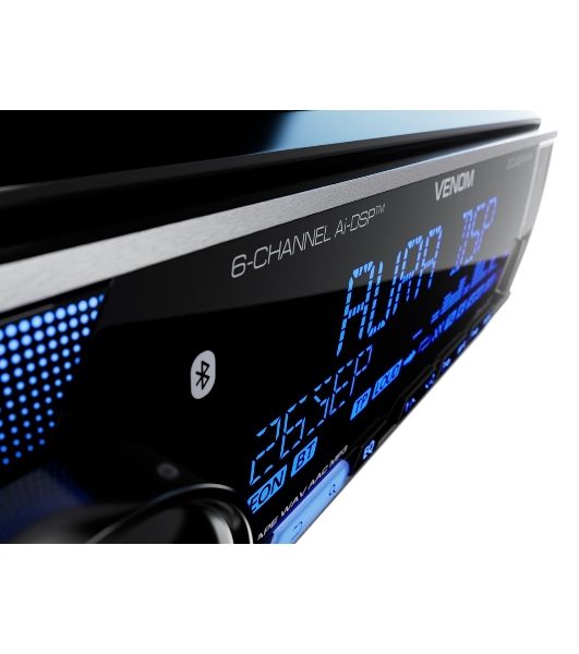 Автомагнитола AURA VENOM-D641DSP, 1 DIN, Bluetooth, USB Type-A, AUX, пульт ДУ