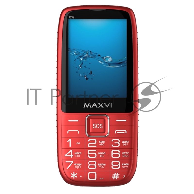 Мобильный телефон Maxvi B32 красный