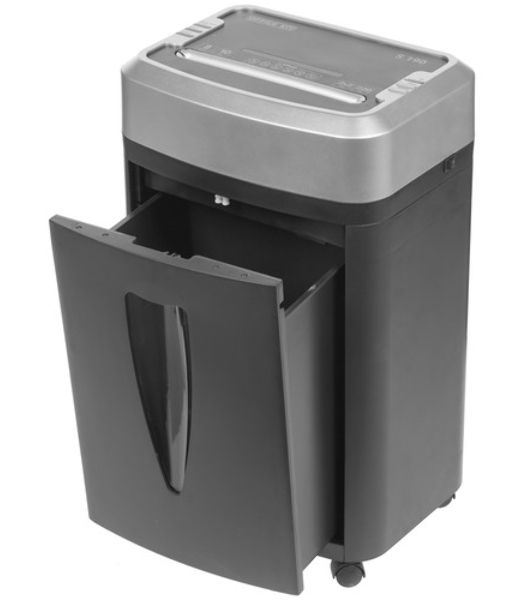 Шредер Office Kit S190 (2х2) черный (секр.P-7) фрагменты 7лист. 20лтр.