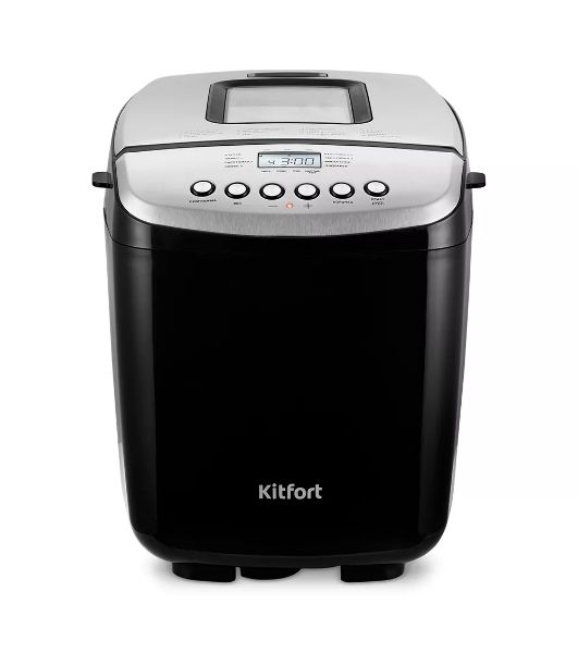 Хлебопечка Kitfort KT-309 чёрный, 850 Вт, 1.5 кг, 16 программ