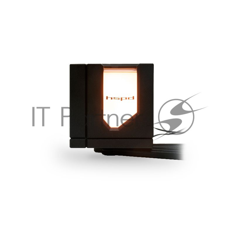 Водяное охлаждение для процессора/ Water Cooling System HSPD W1240 ARGB BLACK черный 120мм алюминий+медь 1800rpm 27db 4-pin 280W