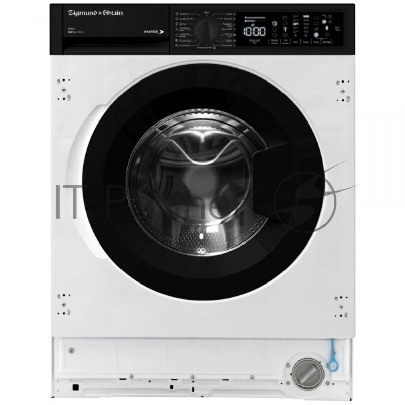 Встраиваемая стиральная машина Zigmund & Shtain BWM 04 белый, загрузка фронтальная 8 кг, 1400 об/мин, класс: A+++