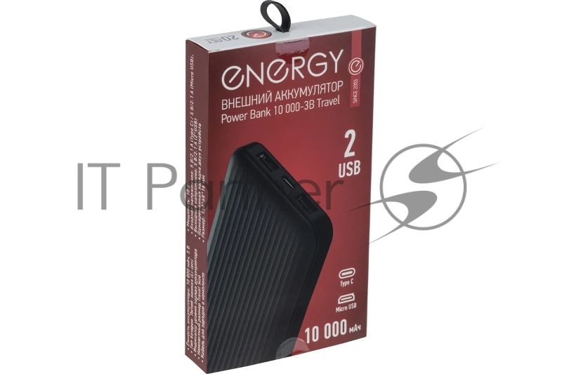 Портативный аккумулятор ENERGY Power Bank 10 000-3B Travel (107846)