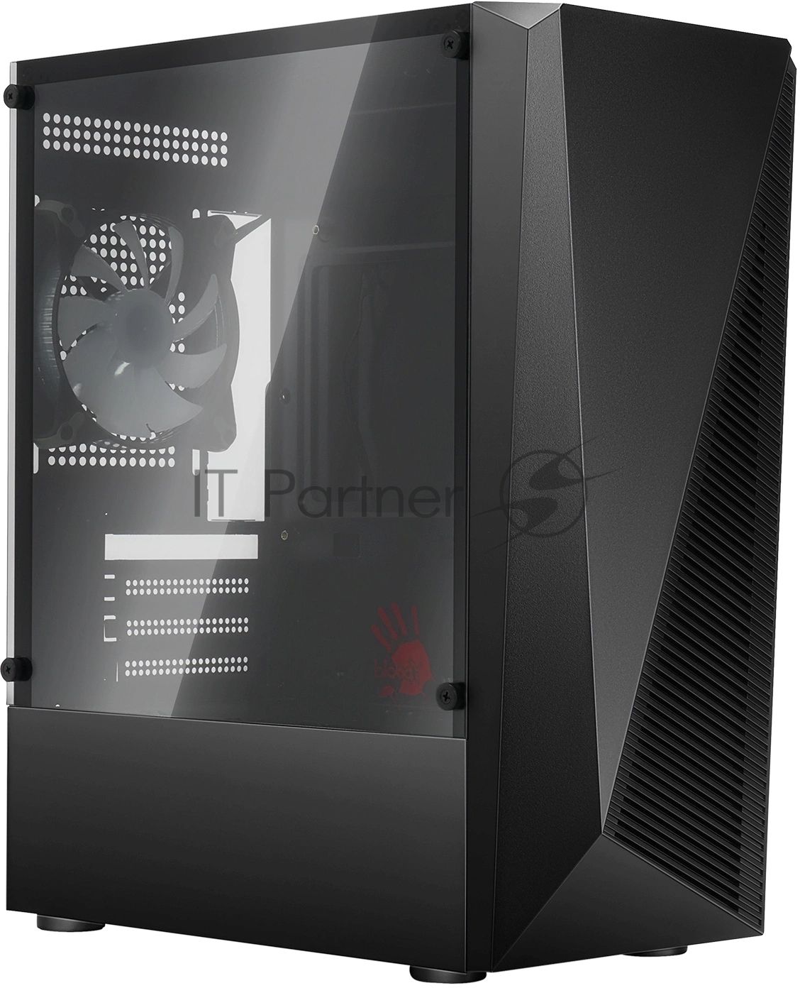 Компьютерный корпус Bloody BD-CC102F черный без БП mATX 2x120мм 2xUSB 2.0 1xUSB 3.0 audio bott PSU