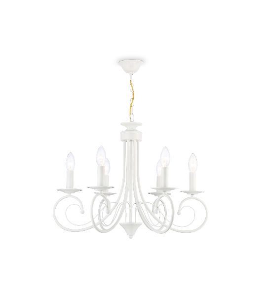 Светильник Ambrella light TR9611/6 WH белый E14/6 max 40W D560*650