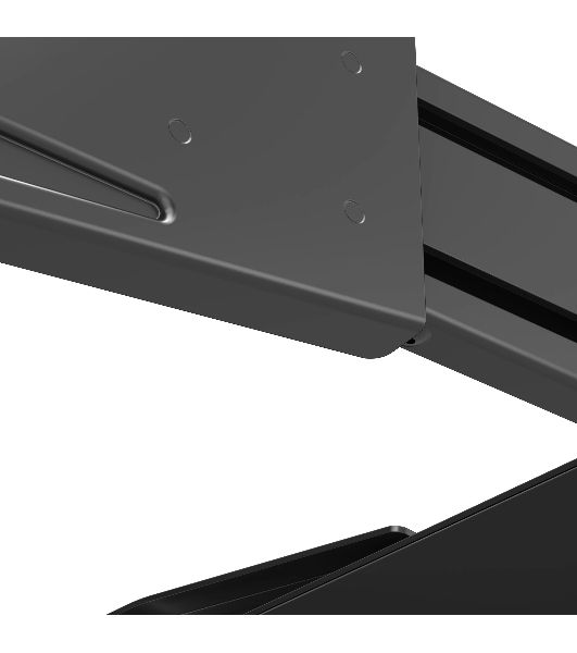 Кронштейн для телевизора Hyundai SL-F1 черный 43"-90" макс.50кг настенный поворотно-выдвижной и наклонный