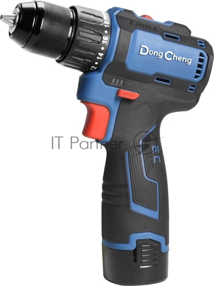 Дрель-шуруповерт DongCheng DCJZ1604, 16 В, 2 Ач, 40 Нм, бесщеточный