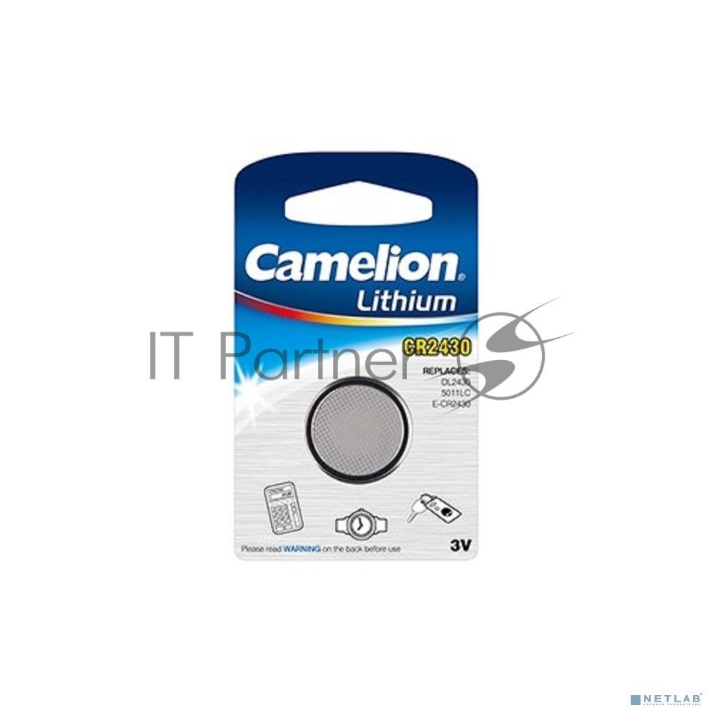 Батарейка литиевая Camelion CR2450 BL-1 (CR2450-BP1,3V)