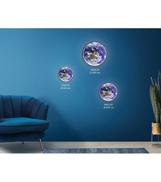 Настенно-потолочный светодиодный светильник Ambrella light FW11133 BK черный 25W LED 3000-6400K D400*38