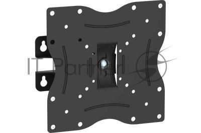 Универсальное наклонно-поворотное настенное крепление Wize WTS43 для дисплеев 17-43", VESA 75x75, 100x100, 200x200 мм., макс. нагрузка 25 кг, черный