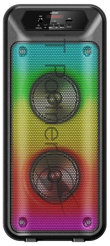 Минисистема Digma D-MC1705 черный 100Вт FM USB BT micro SD