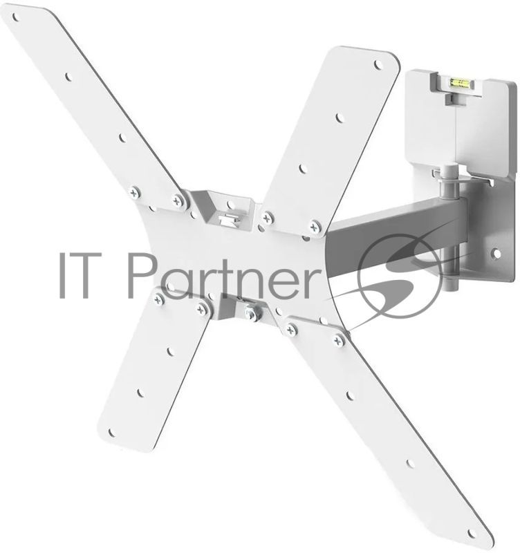 Кронштейн Holder LCDS-5520-W белый "32”-55” (81-140 см), Нагрузка 45 кг, Угол наклона – 20°+20°, Угол поворота - 120°, Расстояние от стены 65-310 мм