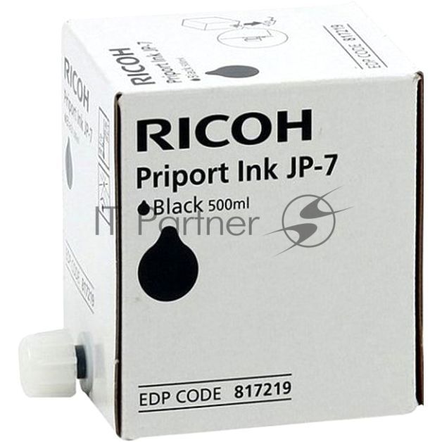 Краска Ricoh Priport JP-750 Inc (JP-7/CPI-10) 500 мл черный
