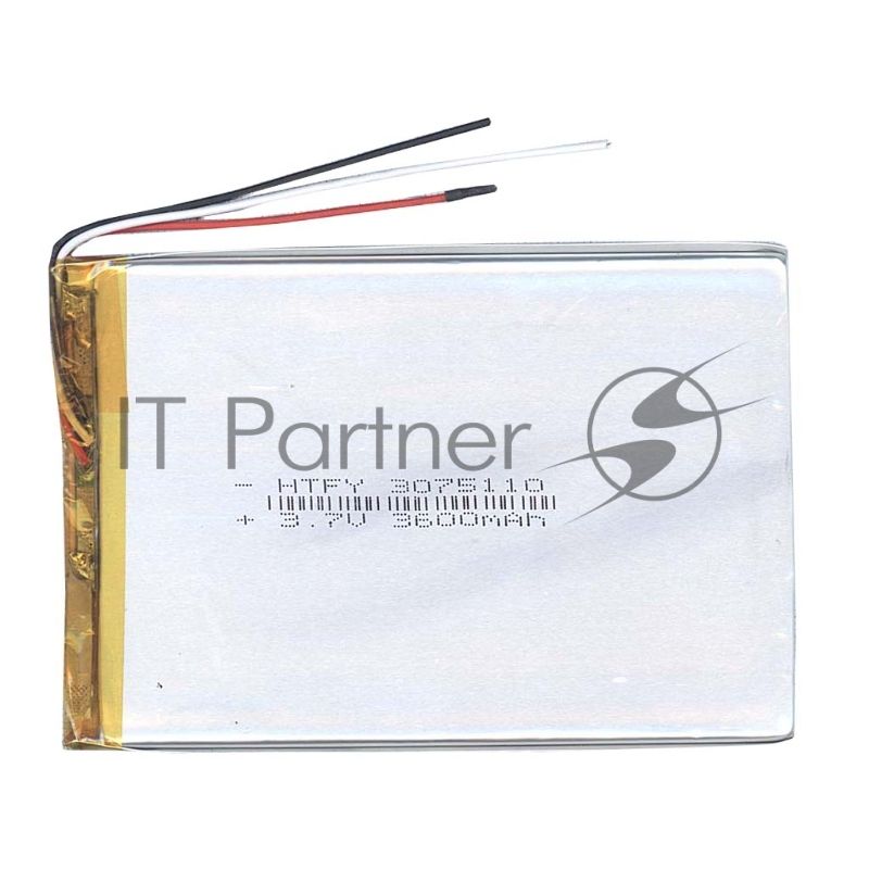 Аккумулятор Li-Pol (батарея) 3x75x110мм 3pin 3.7V/3600mAh