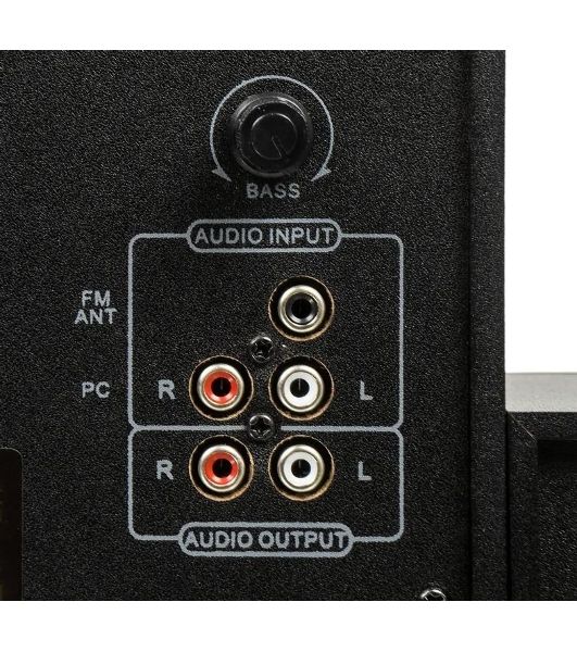 Колонки SVEN AC MS -304, черный Акустическая система, беспроводная передача сигнала по Bluetooth, суммарная мощность (RMS), Вт - 40, выходная мощность (RMS), Вт - сабвуфер: 20, сателлиты: 20 (2 х10), частотный диапазон, Гц - сабвуфер: 40 – 150, сателлиты: