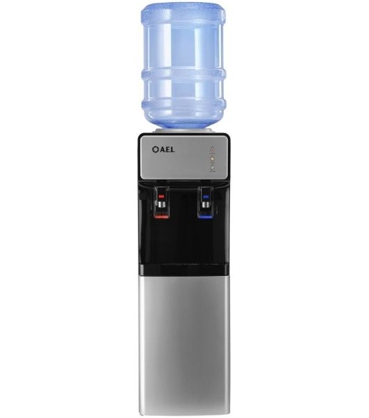 Кулер для воды AEL LD-AEL-92c, верхняя загрузка, нагрев 95 °С, охлаждение 15 °С, серебристый/черный