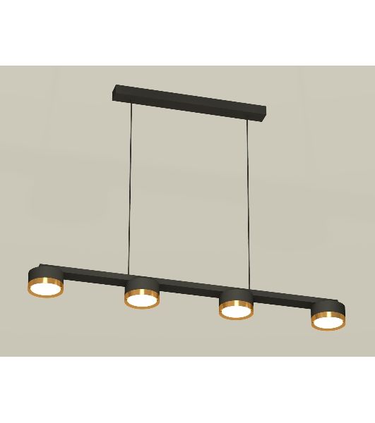 Светильник Ambrella light XB9152152/4 SBK/PYG черный песок/золото желтое полированное GX53 (C9152, N8124)