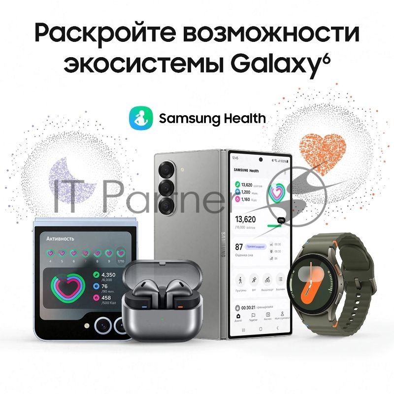 Смарт-часы Samsung Galaxy Watch 7 LTE 40мм 1.31" AMOLED корпус зеленый, ремешок зеленый