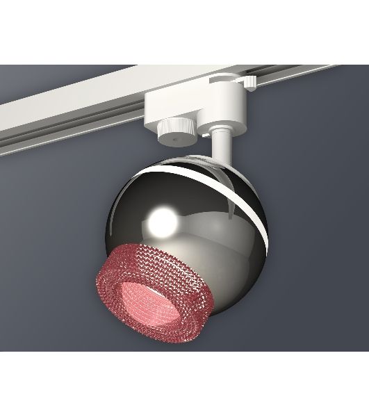 Светильник Ambrella light XT1104003 PSL/PI серебро полированное/розовый GU5.3 LED 3W 4200K (A2520, C1104, N7193)