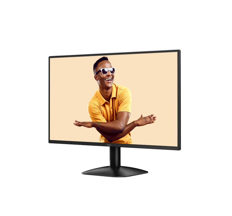Монитор 23.8" AOC 24B31H IPS 1920x1080, 120 Гц, 4 мс (1 мс MPRT), 16:9, 300 кд/м², VGA, HDMI 1.4, 3.5 Jack, динамики (2x2 Вт), HDR10, Adaptive-Sync, черный