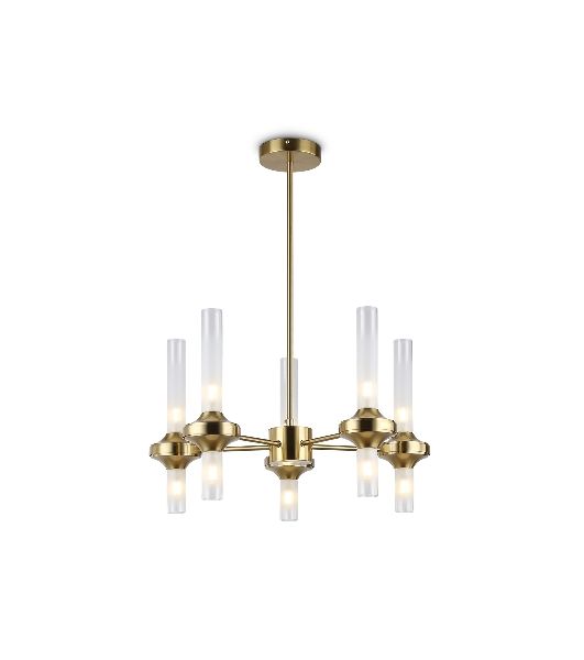 Люстра Ambrella light LH55358/10 BS/CL латунь/прозрачный G9/10 max 30W D550*690