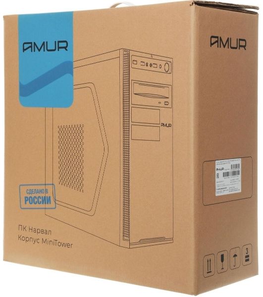 Моноблок Amur Нарвал B7I21 MT i5 12400 (2.5) 16Gb SSD 512Gb UHDG 730 FreeDOS 2x2.5GbitEth 500W мышь клавиатура черный (RUS) (2149657)