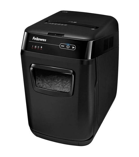 Шредер Fellowes AutoMax 130C (секр.P-3)/фрагменты/130лист./32лтр./пл.карты