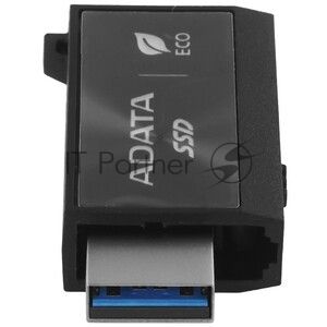 Внешний SSD ADATA SC730, 1TB, USB 3.2 Gen 2 Type-A/Type-C, R/W 600/600, черный