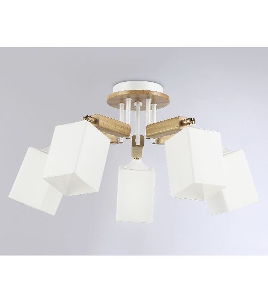 Светильник Ambrella light TR9518/5 WH/GD/FR белый/золото/белый матовый E27*5 max 40W D670*260