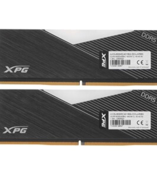 Оперативная память XPG Lancer, DDR5, 32GB (2x16GB), 6000MHz, CL30, DIMM, с радиаторами, RGB, серебристый