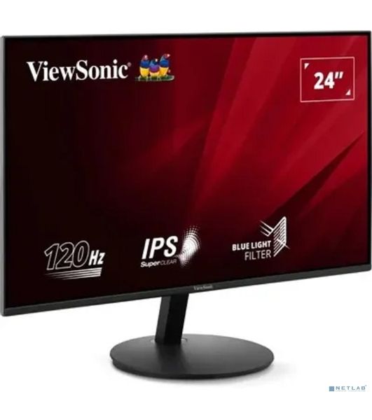 Монитор 23.8" ViewSonic VA24E1-H IPS 1920x1080, 120 Гц, 5 мс, 16:9, 250 кд/м², HDMI 1.4, VGA, черный