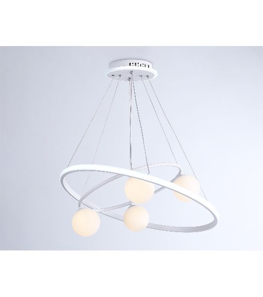 Светильник Ambrella light FL66321/1+4 WH белый 69W 3000K-6400K+G9/4 D600/400*1200 (ПДУ ИК)
