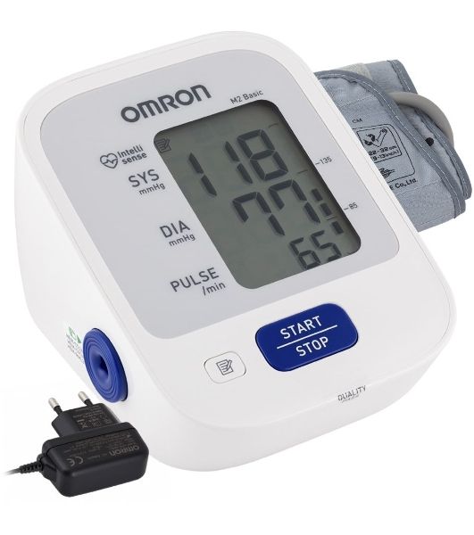 Тонометр OMRON M2 Basic (HEM-7121-ARU) с адаптером