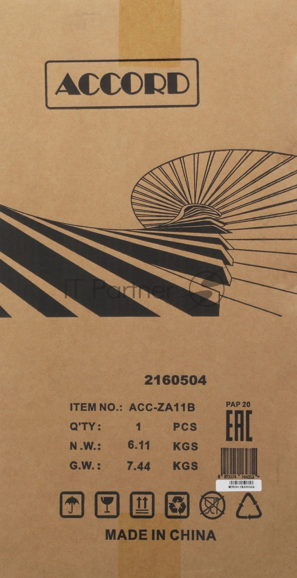 Корпус ACCORD ACC-ZA11B, Midi-Tower, чёрный